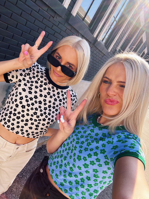 Electric Bloom Top // Bone